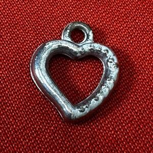 Tibetan Silver Double Sided Ornate Heart Charm